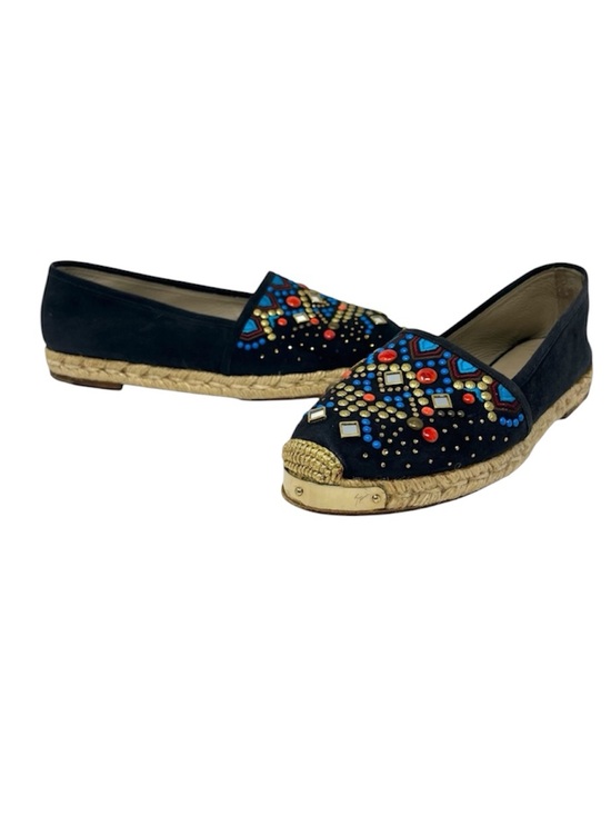 Giuseppe Zanotti Shoes - Giuseppe Zanotti Suede embellished Espandrille EU 38